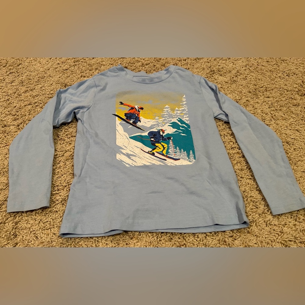 Falls Creek Kids' Blue Ski Adventure Long Sleeve Tee